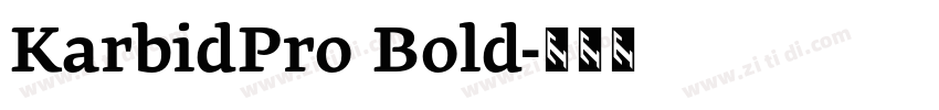 KarbidPro Bold字体转换